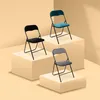 Skládací židle z modrého sametu – 5 five simply smart Náhled obrázku produktu 4