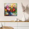 MuchoWow® - Leinwandbilder - Blumen - Bunt - Blumentopf - Produktbild-Vorschau 6
