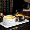 2 x Cappuccinotassen mit Untertasse Marmortasse 300ml Produktbild-Vorschau 6
