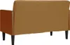 Sofá de dos plazas color marrón con reposacabezas, 110 cm, Vista previa de la imagen del producto 5