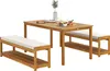 Outsunny 3 tlg. Gartenmöbel-Set Akazienholz Sitzgarnitur Produktbild-Vorschau 1