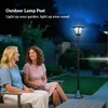 Outsunny Solar Laterne Gartenlaterne Gartenleuchte mit LED Produktbild-Vorschau 9
