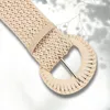 Cintura di paglia, beige, elastica, larga, cintura Anteprima dell’immagine prodotto 8