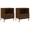 The Living Store Nachttische 2Stk. Braun Eichen-Optik Produktbild-Vorschau 2