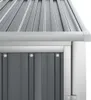 vidaXL Capanno da giardino grigio 88x89x161 cm Acciaio Anteprima dell’immagine prodotto 7