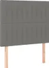 Čelo postele tmavě šedé 80x5x118/128 cm látkové Náhled obrázku produktu 1