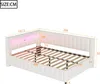 Flieks Polsterbett 140x200cm mit USB & LED, Schlafsofa Produktbild-Vorschau 7