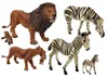 Afrika Wildtiere Löwe Zebra Familie Figurenset Produktbild-Vorschau 3