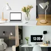 LUMILED Schreibtischlampe E27 Fassung 13W Weiß Holzdetails Produktbild-Vorschau 5
