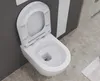 Keramik Hänge-WC Wand WC Tiolette - spülrandlos - Softclose Produktbild-Vorschau 4