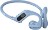 A light blue wireless headset with a digital display showing '100'. Produktbild-Vorschau