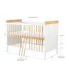 Baby-Delux Babybett Ella 60x120 cm Massivholz Kiefer weiß Produktbild-Vorschau 4