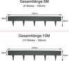 Diagrams showing dimensions and quantities of garden edging products. Produktbild-Vorschau