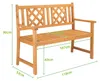 FCH Gartenbank Holz Parkbank Holzbank ,2 - 3 Personen Produktbild-Vorschau 7