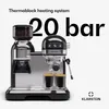 Klarstein, retro espresso kávovar s portafiltrom, napeňovač Náhľad obrázku produktu 3