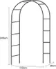 Speed Rosenbogen 240x140x38cm Metall Pergola Rankhilfe Produktbild-Vorschau 5