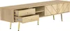 Armoire TV Sweiko 160 cm avec pieds dorés, deux tiroirs et Voir les images du produit 12