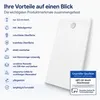 Duschwanne 140x80 cm 3,5 cm rutschfest kratzfest ohne Produktbild-Vorschau 3