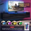 Meuble TV SONNI noir brillant 180 x 35 x 30 cm, équipé Voir les images du produit 10