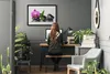 Bild 70x50 MDF-Rahmen Wandkunst Blumen-Stones-Kunst Produktbild-Vorschau 3