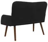 vidaXL 2-Sitzer Sofa Schwarz 115 x 61 x 87 cm Samt Produktbild-Vorschau 6