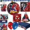 Partyset Spiderman Geburtstagsdeko Kindergeburtstag Party Produktbild-Vorschau 1