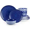 Vancasso Service de table, 12 pièces bleu et blanc service Voir les images du produit 1