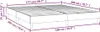 vidaXL Boxspringbettgestell Dunkelgrau 180x200 cm Stoff Produktbild-Vorschau 7