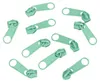10 Reißverschluss Zipper für Endlosreißverschluss, 3mm, aquamarin Produktbild-Vorschau