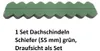 Dachschindeln Schiefer-Optik grün 55mm | Miniatur-Schindeln Produktbild-Vorschau 3