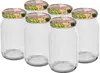 Einmachglas mit Schraubverschluss 900ml 6 Stk Produktbild-Vorschau 1