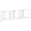 A white, multi-panel pet gate is shown against a white background. Náhľad obrázku produktu
