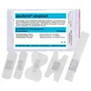 A product shot of a package of bandages and several individual bandages. Anteprima dell’immagine prodotto