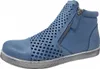 Andrea Conti - Scarpe da donna, stivaletti, cerniera, blu, Anteprima dell’immagine prodotto 4