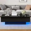 okwish Couchtisch Wohnzimmertisch Schwarz Hochglanz, Produktbild-Vorschau 3