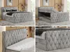 MKS MEBLE Boxspringbett 200 x 200 cm mit Bettkasten, Bett Produktbild-Vorschau 5