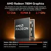 Marketing image for AMD Radeon 780M Graphics, showcasing its features and performance comparison. Produktbild-Vorschau
