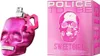 A pink glittery skull-shaped perfume bottle and its matching box are displayed against a white background. Anteprima dell’immagine prodotto