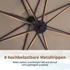 Parasol COSTWAY 300 cm ze stojakiem, parasol z korbą, Podgląd zdjęcia produktu 5