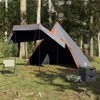 vidaXL Kempingový stan Tipi 5 osôb šedý vodotesný Náhľad obrázku produktu 4