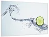 Wallario Wandbild Limettenscheibe in spritzigem Wasser, Produktbild-Vorschau 2