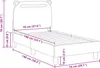 vidaXL Kinderbettgestell mit Kopfteil Dunkelgrau 70 x 140 Produktbild-Vorschau 8
