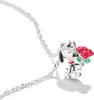 Kette Snoopy mit Rosen Anhänger PEANUTS Silber Produktbild-Vorschau 3