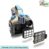 A vacuum cleaner with its filters detached, shown against a white background. Produktbild-Vorschau