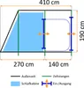 CampFeuer tenda Smart per 4 persone 2000 mm di colonna Anteprima dell’immagine prodotto 4