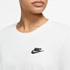 Nike Damen T-Shirt - W NSW TEE CLUB - Weiß Weiß S Produktbild-Vorschau 3