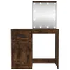 Schminktisch mit LEDs Räuchereiche 90x50x132,5 cm Produktbild-Vorschau 4