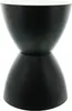 Design Beistelltisch / Hocker Sanduhr Metall schwarz Produktbild-Vorschau 1