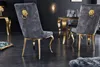riess-ambiente Eleganter Stuhl MODERN BAROCK grau Samt mit Produktbild-Vorschau 4
