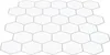 vidaXL Piastrella esagonale 50 pezzi Bianco Grigio 30 x 30 Anteprima dell’immagine prodotto 3